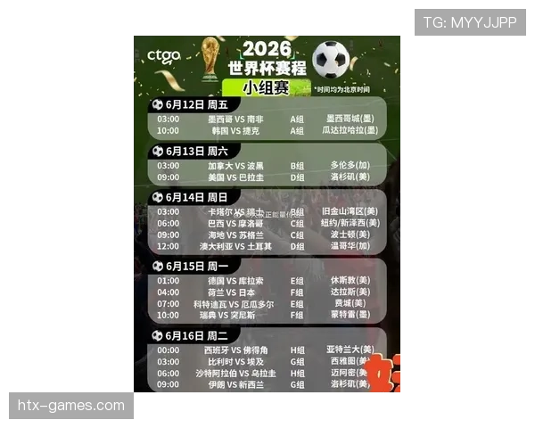 捷克队2026世界杯赛程前瞻：出线形势与小组赛对手分析